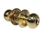 LSDA Grade 2 Entry Knob Plymouth Less Latch Bright Brass Less Cylinder 100P3LLLC