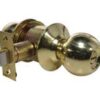 LSDA Grade 3 Privacy Knob Ball Bright Brass 12B3