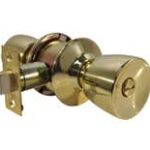 LSDA Grade 3 Privacy Knob Standard Bright Brass 12S3