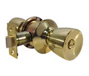 LSDA Grade 3 Privacy Knob Standard Bright Brass 12S3