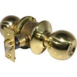 LSDA Grade 3 Entry Knob Ball Bright Brass Weiser 10B3W KA4