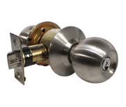 LSDA Grade 3 Storeroom Knob Ball Stainless Steel Weiser 14B32D W KA4