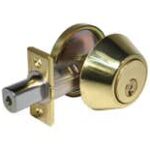 LSDA Grade 3 Single Cylinder Deadbolt Kwikset Adjustable 4-WAY 5-PIN Bright Brass 20 3K KA4