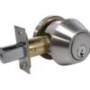 LSDA Grade 2 Single Cylinder Deadbolt Adjustable Bolt Schlage C 6-PIN Keyed Alike Stainless Steel 220 32D S Adj Ul