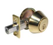 LSDA Grade 3 Single Cylinder Deadbolt Weiser Adjustable 4-WAY 5-PIN Millenium Bright Brass 20MB3W KA4
