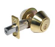 LSDA Grade 3 Double Cylinder Deadbolt Schlage C Adjustable 4-WAY 5-PIN Millenium Bright Brass 25MB3S KA4