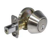 LSDA Grade 3 Single Cylinder Deadbolt Kwikset Adjustable 5-PIN KA4 Stainless Steel 75 32D Rcl