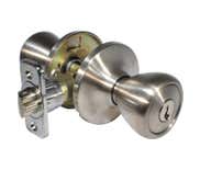 LSDA Grade 3 Entry Knob Kwikset Classic Stainless Steel 70C32D K4 6WAY