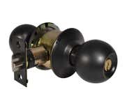LSDA Grade 3 Entry Knob Ball Antique Bronze Schlage C 10B11P S KA4