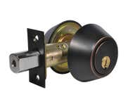 LSDA Grade 3 Double Cylinder Deadbolt Schlage C Adjustable 4-WAY 5-PIN Antique Bronze 25 11P S KA4