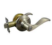 LSDA Grade 3 Privacy Lever Lyon Satin Nickel 52LY15