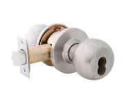 LSDA Grade 1 Storeroom Knob Ball Satin Chrome Sfic 4400B32D IC2-3/4UL