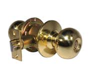 LSDA Grade 2 Entry Knob Plymouth 2-3/4" Bright Brass Schlage C 100P3 2-3/4SCH C
