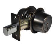 LSDA Double Cylinder Deadbolt Schlage C Adjustable Bolt Dark Bronze D620S10B