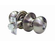 LSDA Grade 3 Entry Knob Plymouth Satin Nickel Schlage C 00P15S KA4