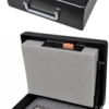 002398_L.png Heavy Duty Handgun Safe, 10-1/4in x 12-1/2in x 4-1/4in, 10 Gauge Steel, Simplex Mechanical Push Buttons, 28lbs