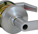 012620_L.png Grade 1, Schlage ND Storeroom, 24V Electric Lock, Fail Safe, Request to Exit, Rhodes Lever, Less Cylinder, 626/US26D Satin Chrome