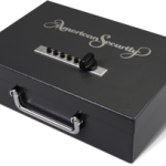 Pistol Safe, 8-1/8in x 2-1/4in x 4in, 14 Gauge Steel, Simplex Mechanical Push Buttons, 11lbs