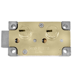 Double Small Nose Brass Safety Deposit Lock, #4 Guard Key Left Hand