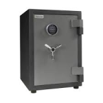 Burglary and Fire Safe, BFS Series UL and ETL Certified, Black Body with Charcoal Grey Gloss Door, ESL10 (UL Type 1) Electronic Keypad, 342lbs