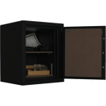 B-Rate Residential Burglary, 60 Minute Fire Safe, Black Textured with Chrome Hardware, ESL10 (UL Type 1) Electronic Keypad, 476lbs