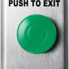 Single Gang, Wall Mount, Request to Exit Station with Pneumatic Timer, 1-1/2in Green Mushroom Push Button, 2 to 60 Second Selectable Time Delay, (Push to Exit), 120VDC, UL, 630/US32D Stainless Steel