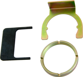 Mortise Cylinder Kit for Cylinder Dogging, Includes Anti-Rotation Ring, Locking Nut, Locking Nut Tool