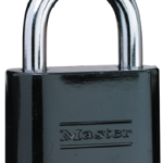 Carded Resettable Black Zinc Padlock