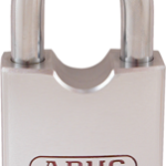 Chrome Plated Steel Rock Padlock 2-1/8in - Schlage C Keyway 0-Bitted, Shackle - 7/16in Diameter and 1-7/16in Vertical Clearance, Boxed