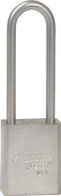 Safety Padlock 3in Shackle Silver Keyed Different