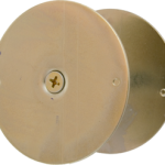 Hole Filler Plate Cover 2-1/8in, 605/US3 Bright Brass Plated