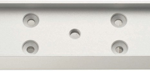 7-7/8in x 2-1/8in x 5/8in, Extra Thick Door, Armature Housing for 600 Series Magnetic Locks, 628/US28 Satin Aluminum