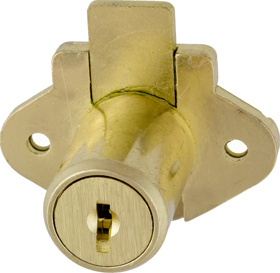 Drawer Lock, 1-1/8in, Dead Bolt, Disc Tumbler, Keyed Alike KA Cat30, 606/US4 Satin Brass