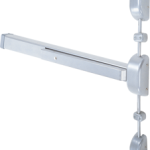 Surface Vertical Rod Exit Device, Less Trim, Hex Dogging, 36in, Grade 1, 689/AL Painted Aluminum