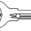 Chicago Key Blanks 101AM AP1 K101