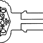Chicago Key Blanks 1041D