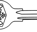 Chicago Key Blanks C1041P CG27 K39