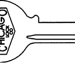 Chicago Key Blanks 1041Y CG17 KP1