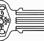 Chicago Key Blanks 1041N CG6 K4W