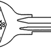 Chicago Key Blanks 1041T CG16