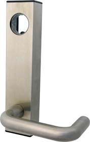 001576_L.png Entry Trim for Deadlatches and Exit Device, Clutched Tubular Lever, Requires 1in Mortise Cylinder with AR Cam, 630/US32D Satin Stainless Steel