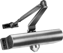 Surface Mount Door Closer, Parallel Arm, Size 5, AL/SP28 Anodized Satin Aluminum