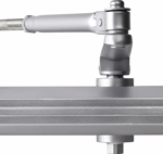 Surface Door Closer, Less Cover, Regular/Parallel Arm (Tri-Pack), Adjustable Spring Size 1 - 4, Grade 1, 689/AL Painted Aluminum