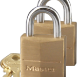Carded Padlock Solid Brass 3/4in 2-Pack