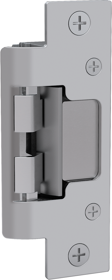 Fire Rated Electric Strike 12/24VDC/VAC, FS/FSE, No Frame Cutting, Complete Kit for Cylindrical Latches Max 5/8in Throw, Includes the 801 and 801A Faceplates, 630/US32D Stainless Steel