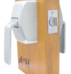 Hospital Push/Pull Latch w/ASA Strike 5in Backset, 630/US32D Satin Stainless Steel