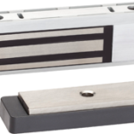 500lbs Single Electromagnetic Lock, 12/24VDC Automatic Voltage Selection (AVS), 628/US28 Satin Aluminum