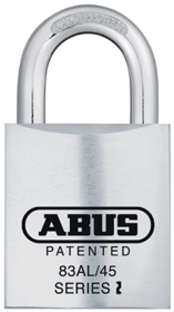 004874_L.png Titalium Aluminum Padlock, Clear Color, 1-3/4in Wide - Schlage C Keyway 0-Bitted, Shackle - 5/16in Diameter and 1in Vertical Clearance, Boxed