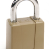 Disc Tumbler Padlock, Keyed Different KD AUE Keyway, 2-3/4in Hardened Steel Shackle, Die-Cast