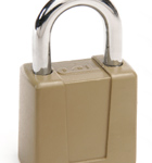 Disc Tumbler Padlock, Keyed Alike KA Cat15, 3/4in Hardened Steel Shackle, Die-Cast